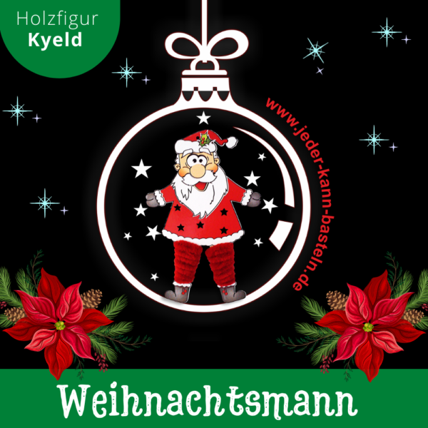 Holzfigur Weihnachtsmann "Kyeld"