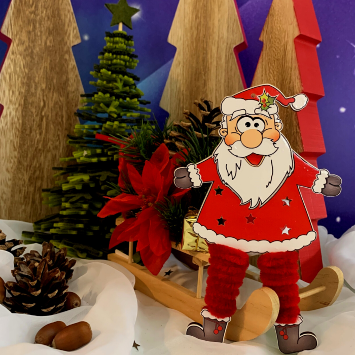 Holzfigur Weihnachtsmann Kyeld - Wald